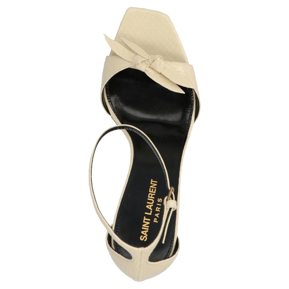 

Saint Laurent Paris Beige Bea Bow Sandals Size EU