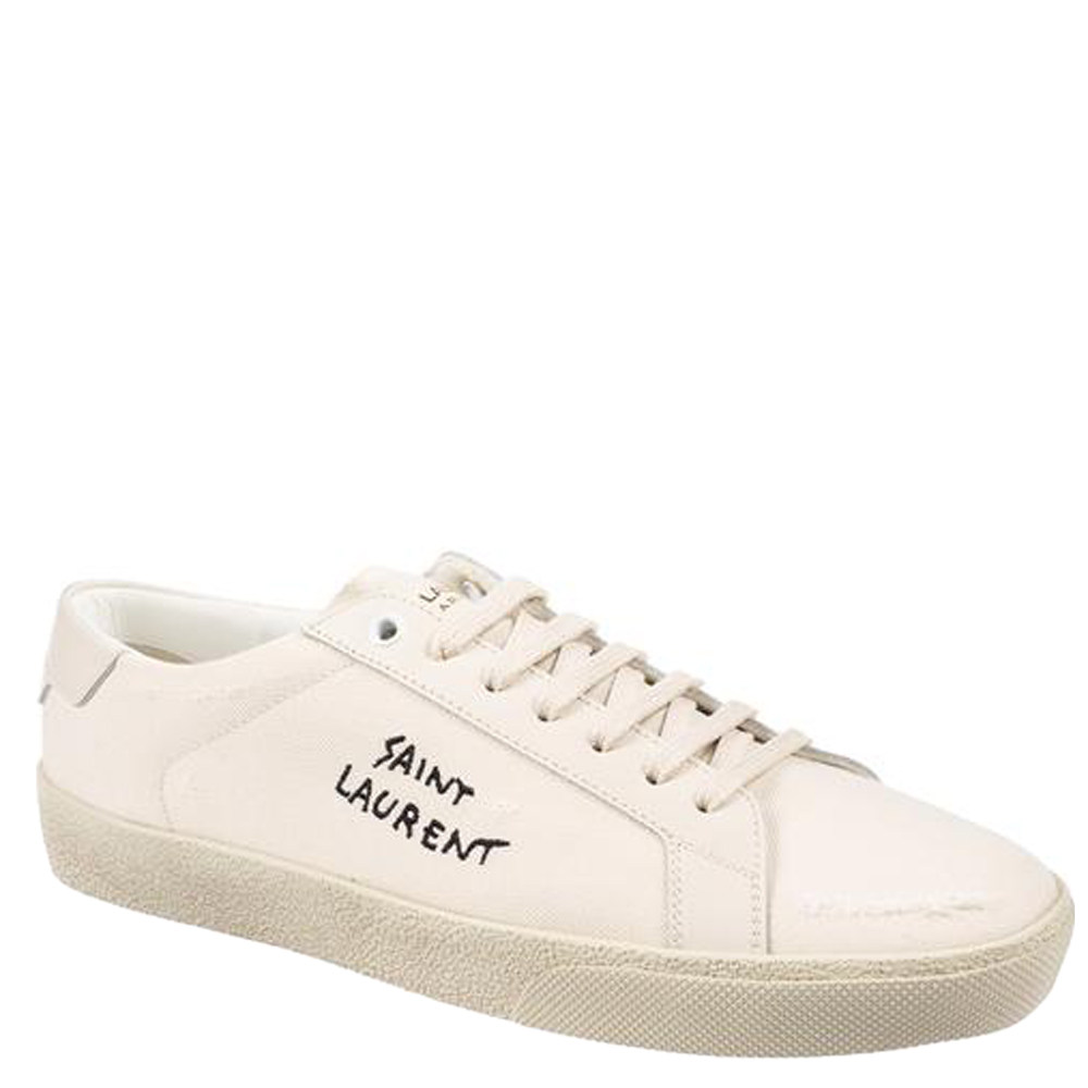 

Saint Laurent Paris White Leather Court Classic SL/06 Sneaker Size EU