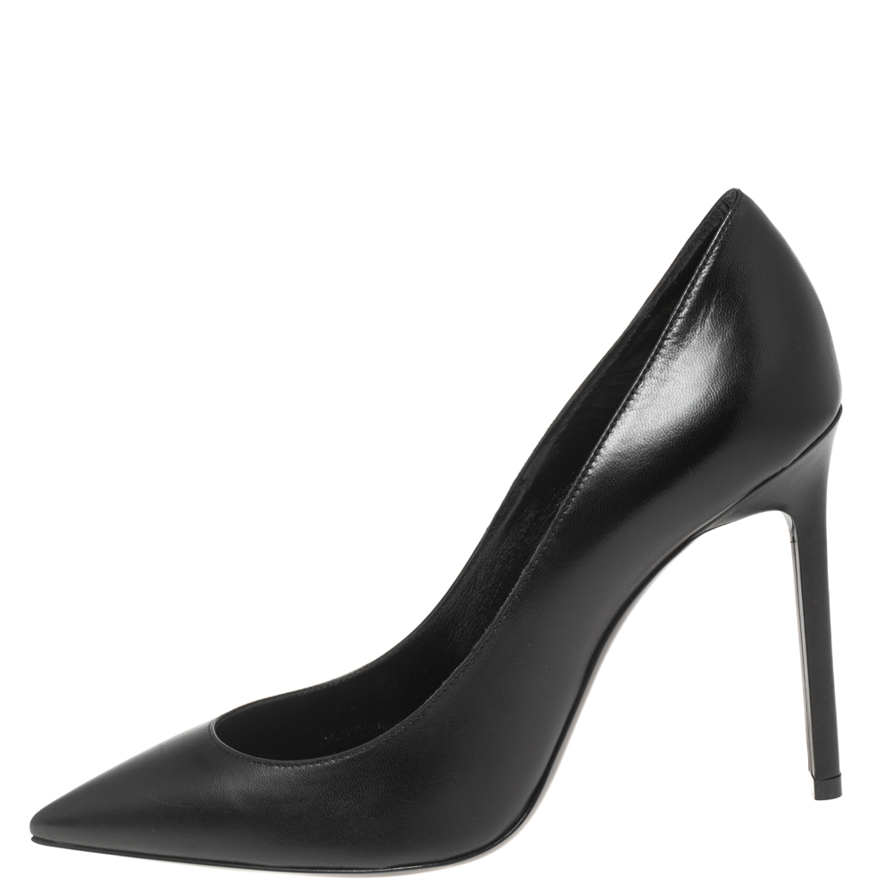 

Saint Laurent Black Leather Anja Pumps Size