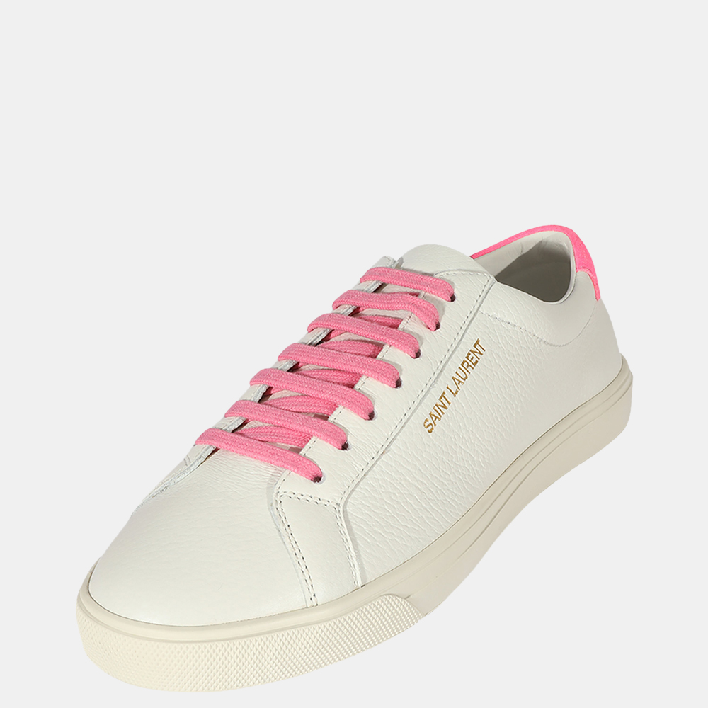 

Saint Laurent Wmns 'White Fuxia fluo' Andy Sneaker EU