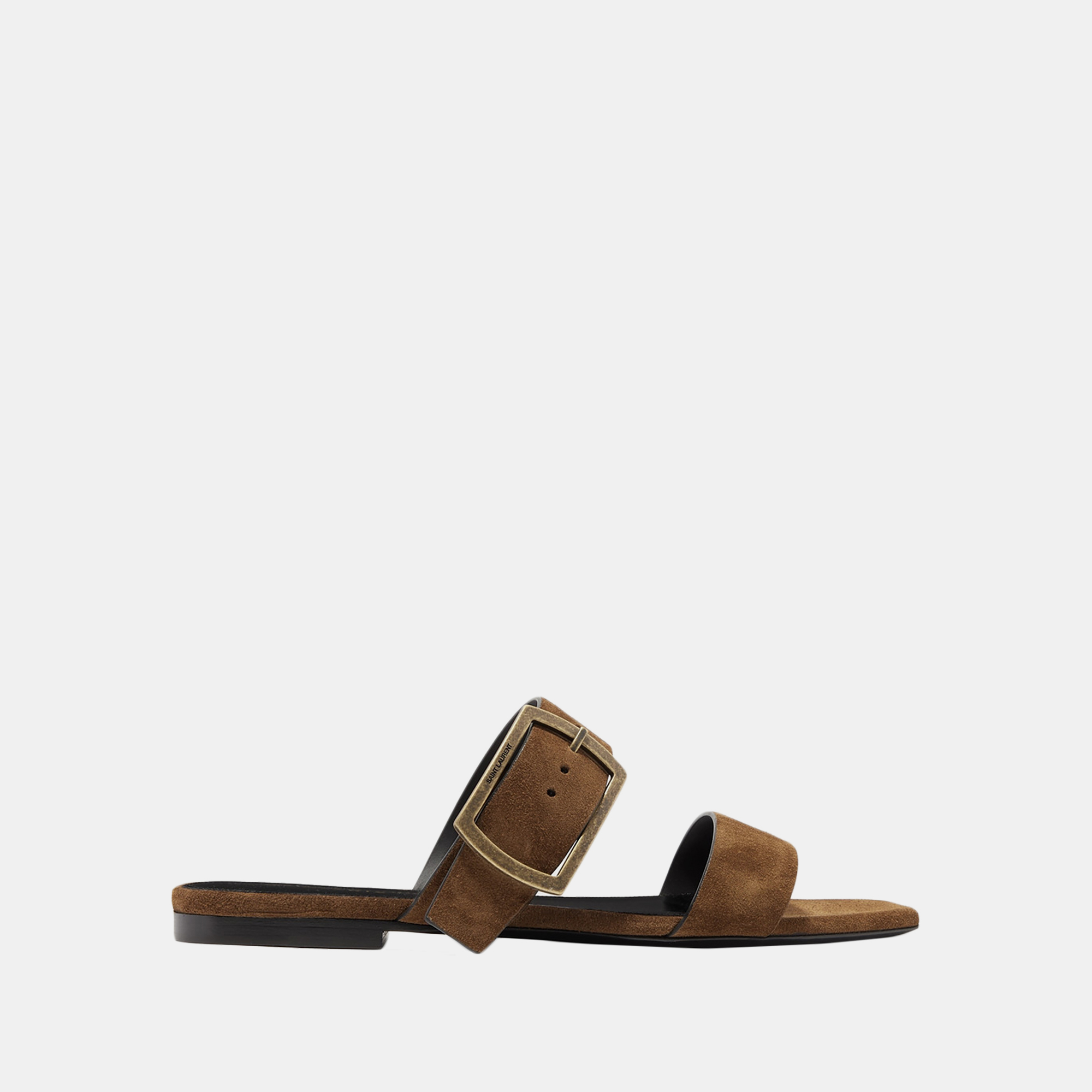 

Saint Laurent Suede Sandals Size, Brown