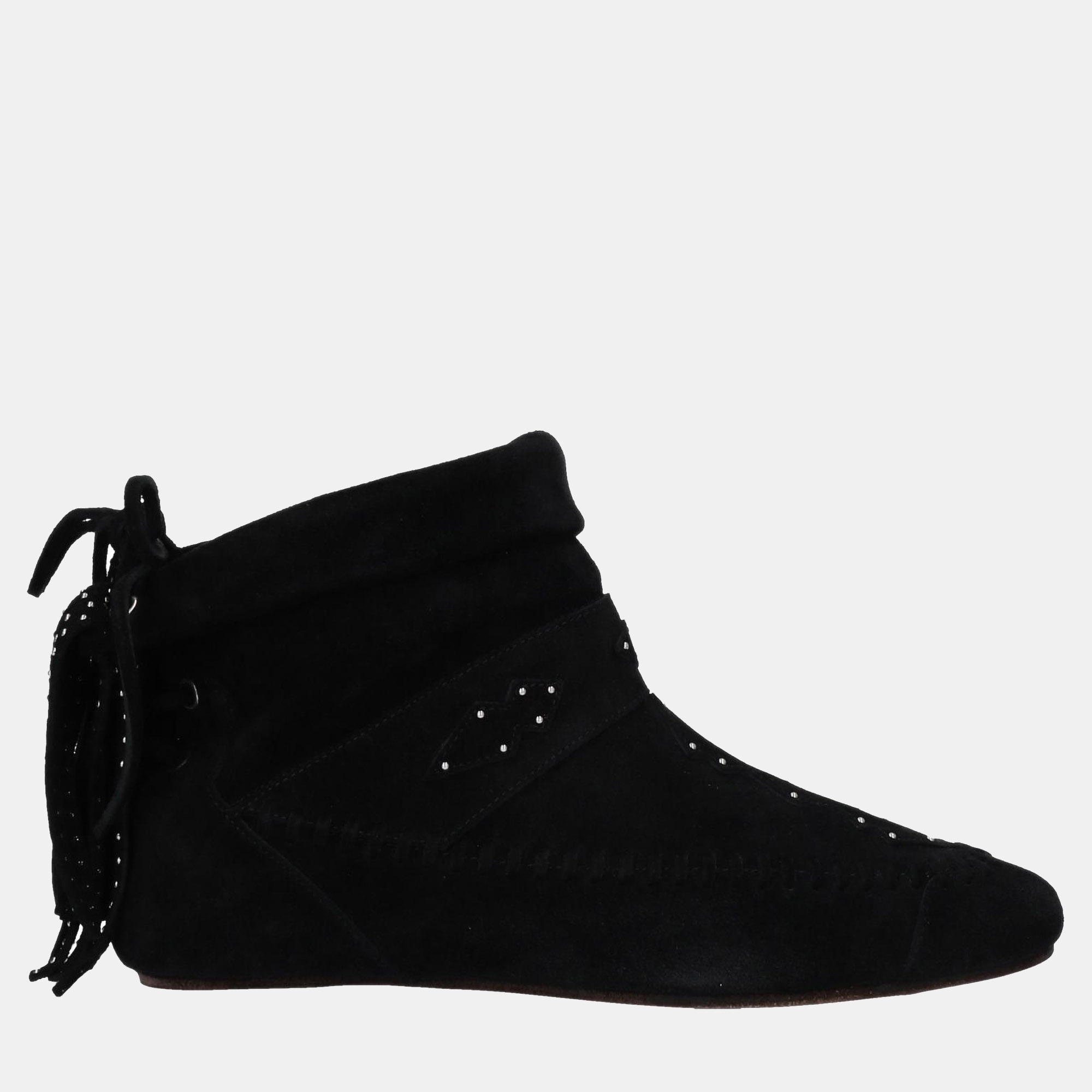 

Saint Laurent Suede Ankle Boots Size, Black