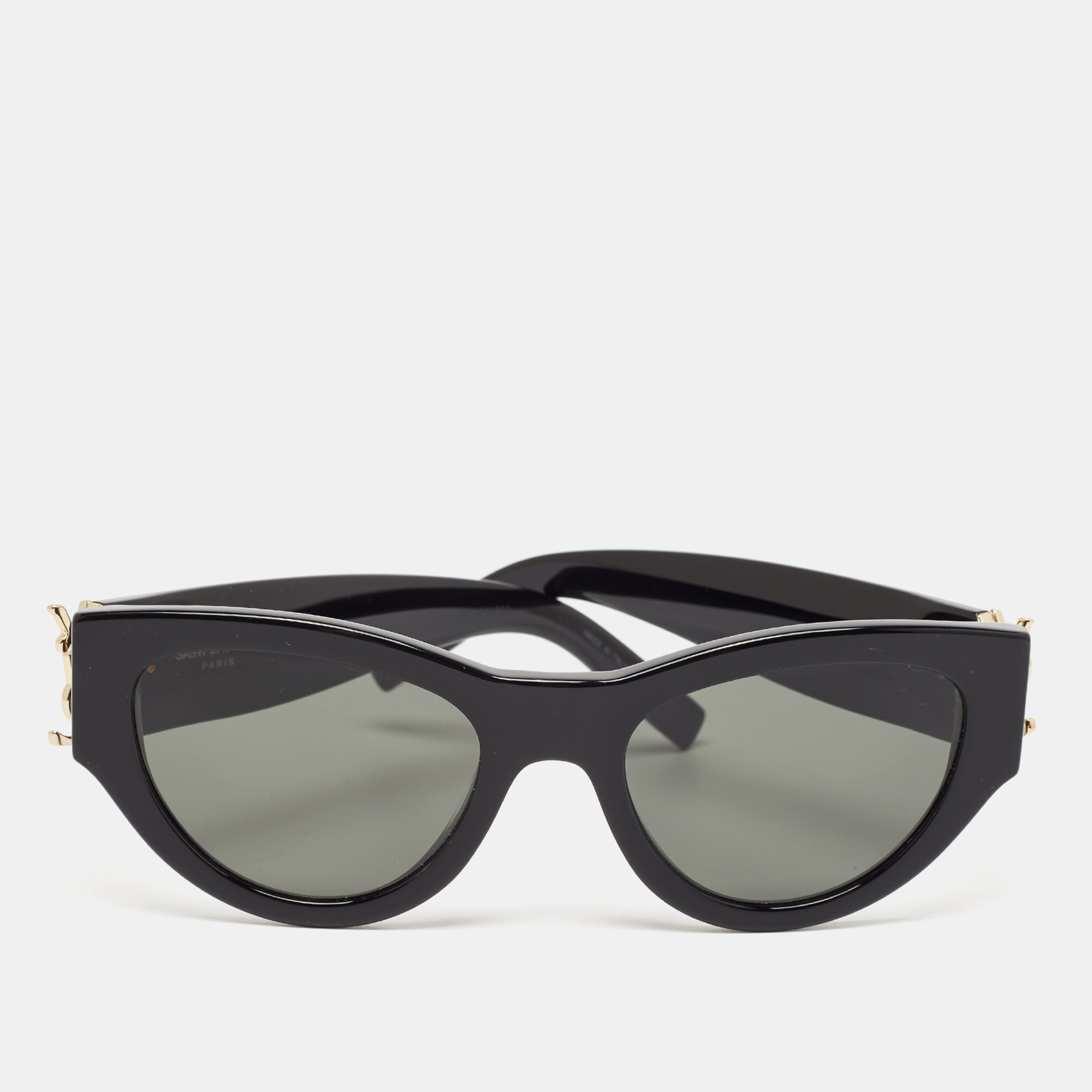 

Saint Laurent Black SL M94 Monogram Cat Eye Sunglasses