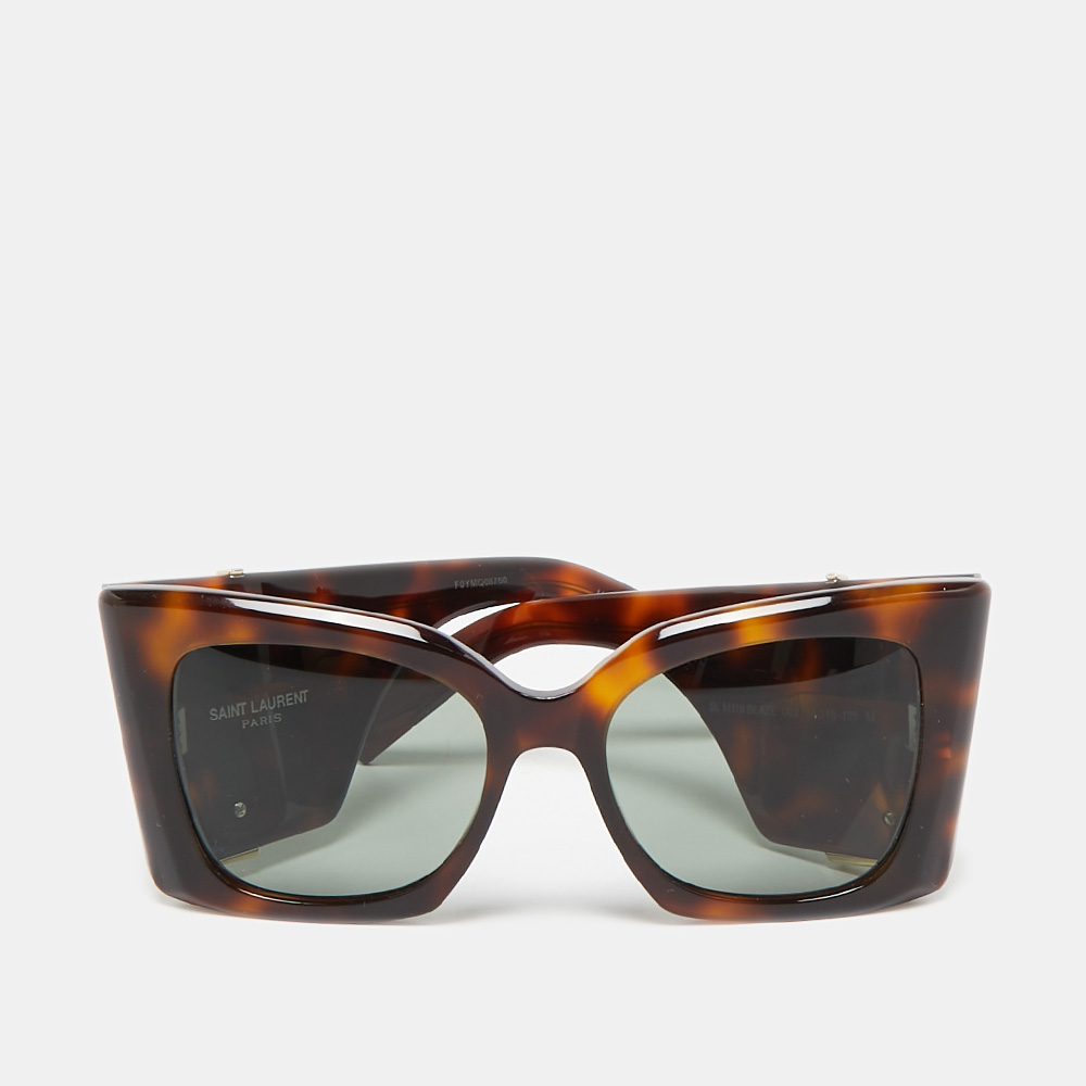 

Saint Laurent Tortoise Brown SLM119 Blaze Butterfly Sunglasses