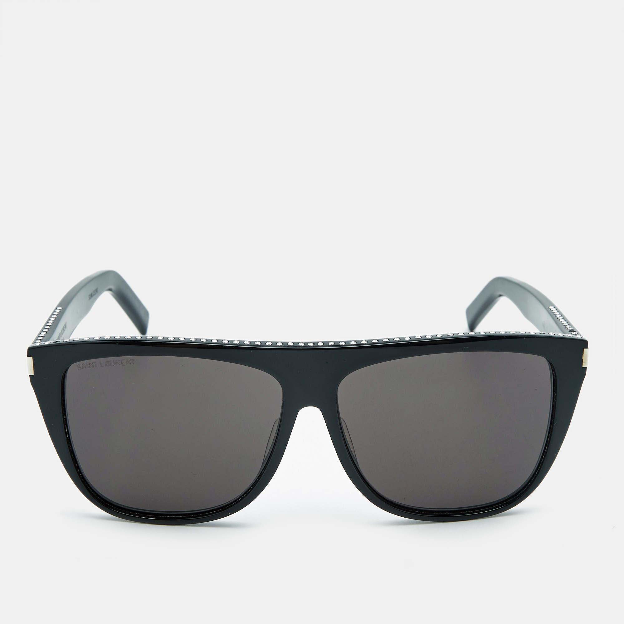 

Saint Laurent Black SL1 022 Flattop Square Sunglasses