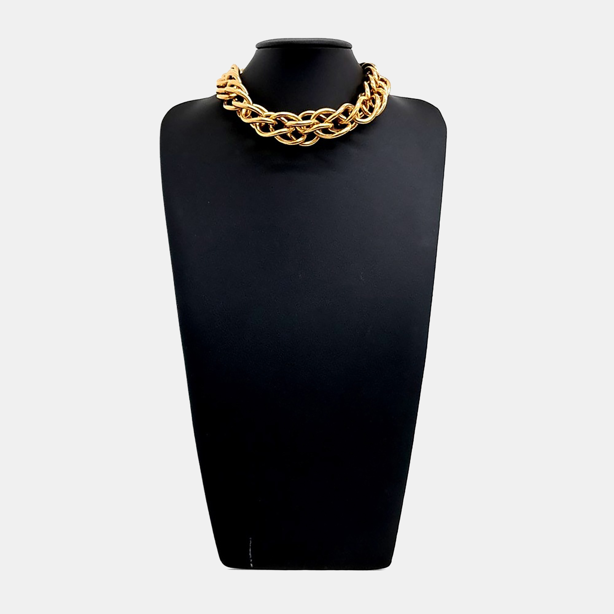 

Saint Laurent Paris Gold Tone Chain Necklace