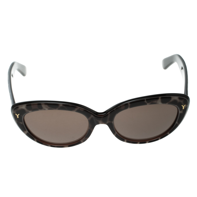 

Saint Laurent Dark Brown YSL 6319/S Cat Eye Sunglasses