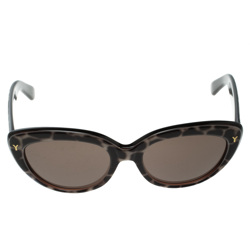 

Saint Laurent Dark Brown YSL 6319/S Cat Eye Sunglasses