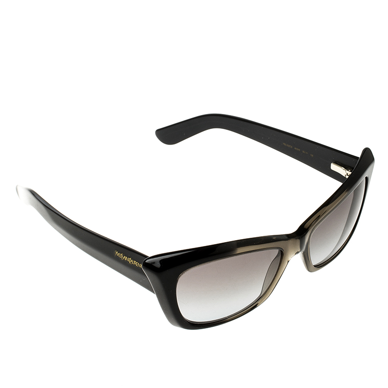 Saint Laurent Paris Black Transparent/Black Gradient YSL 6337/S Cat Eye Sunglasses