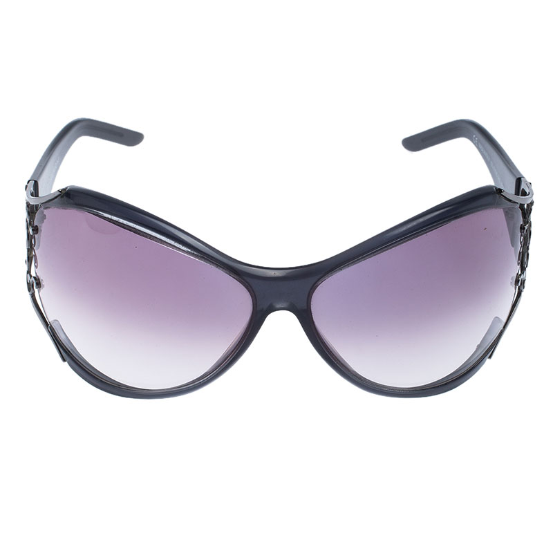 

Saint Laurent Paris Grey/Grey Gradient 6142/S Oversized Sunglasses