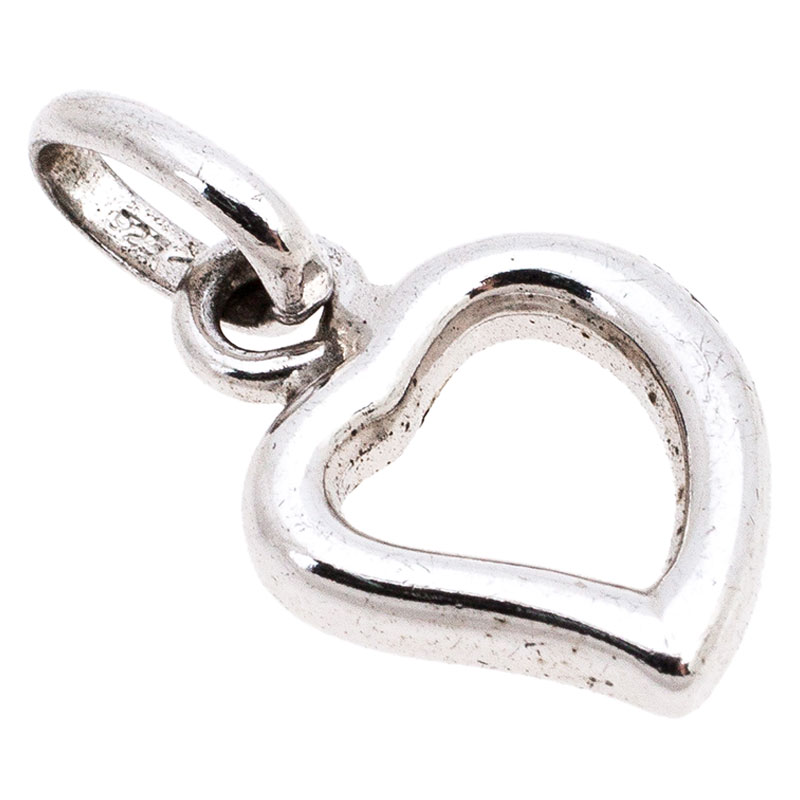 

Saint Laurent Paris Sterling Silver Heart Shaped Pendant