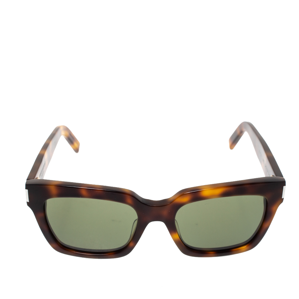 

Saint Laurent Brown Tortoise Bold 1 Sunglasses