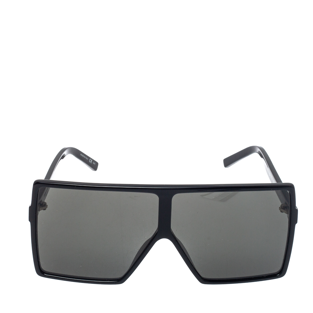 

Saint Laurent Paris Black/ Grey SL 183 Betty Oversized Sunglasses