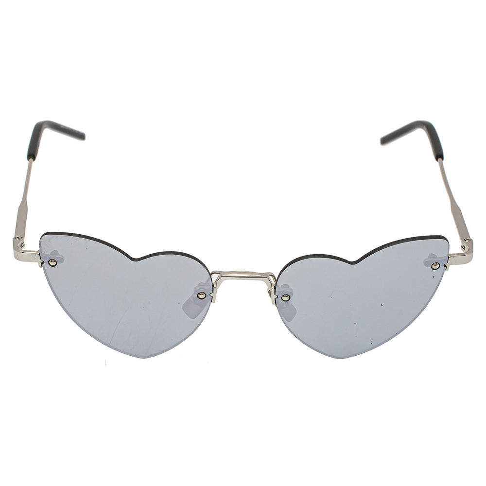 

Saint Laurent Paris Silver / Grey SL254 LouLou Rimless Sunglasses
