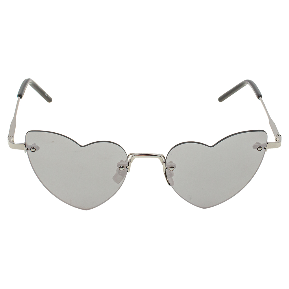 

Saint Laurent Paris Silver / Grey SL254 LouLou Rimless Sunglasses