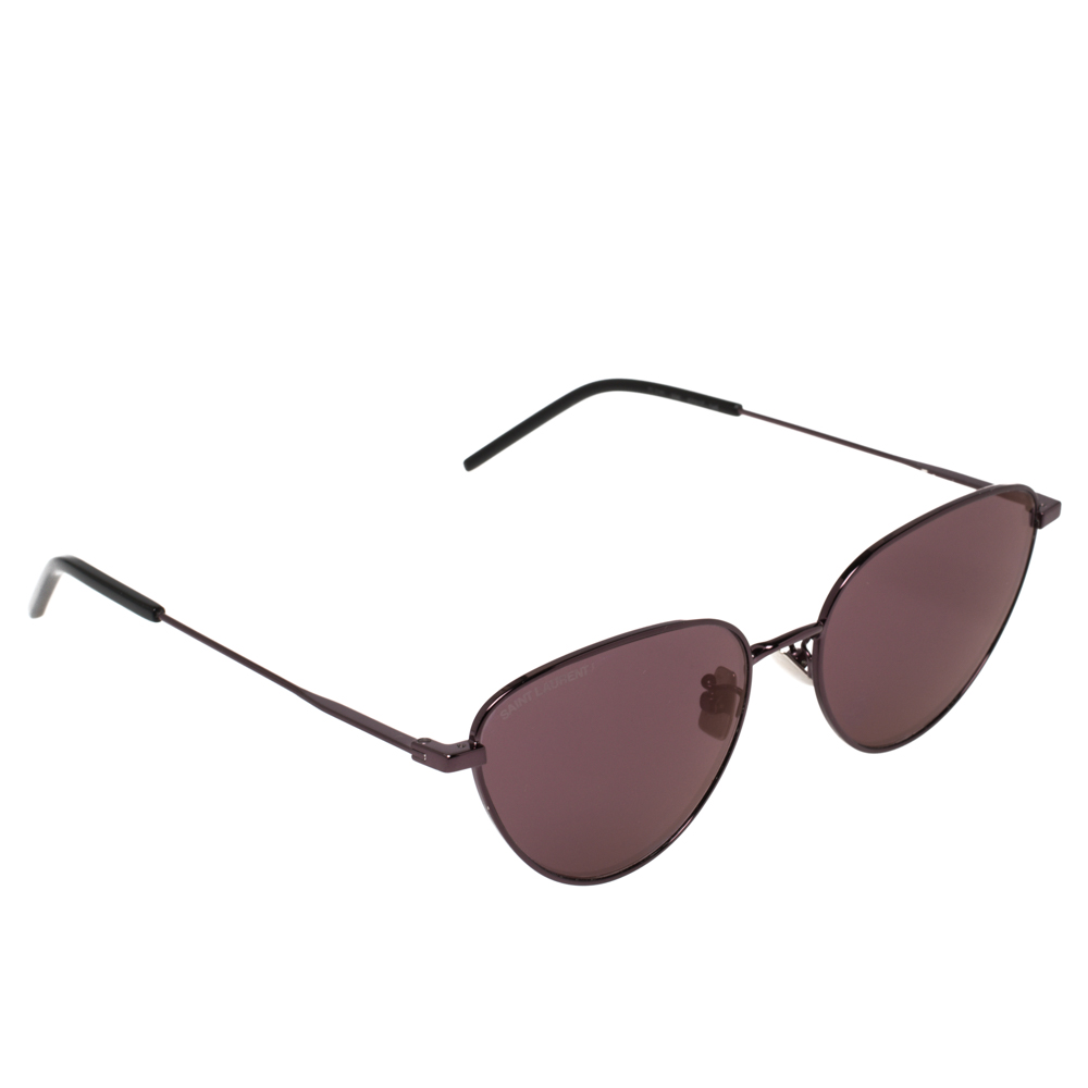 Pre-owned Saint Laurent Black/pink Sl310 Cat Eye Sunglasses