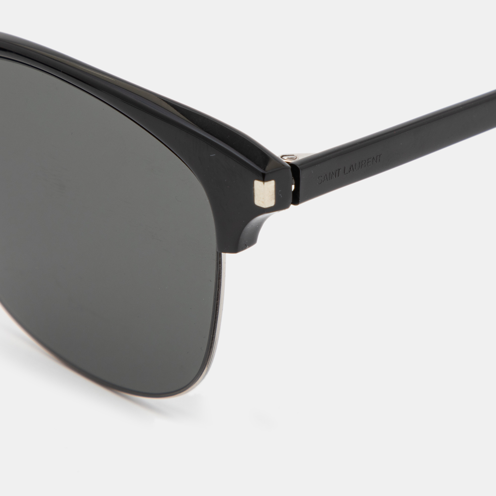 

Saint Laurent Black Classic 180 Round Sunglasses