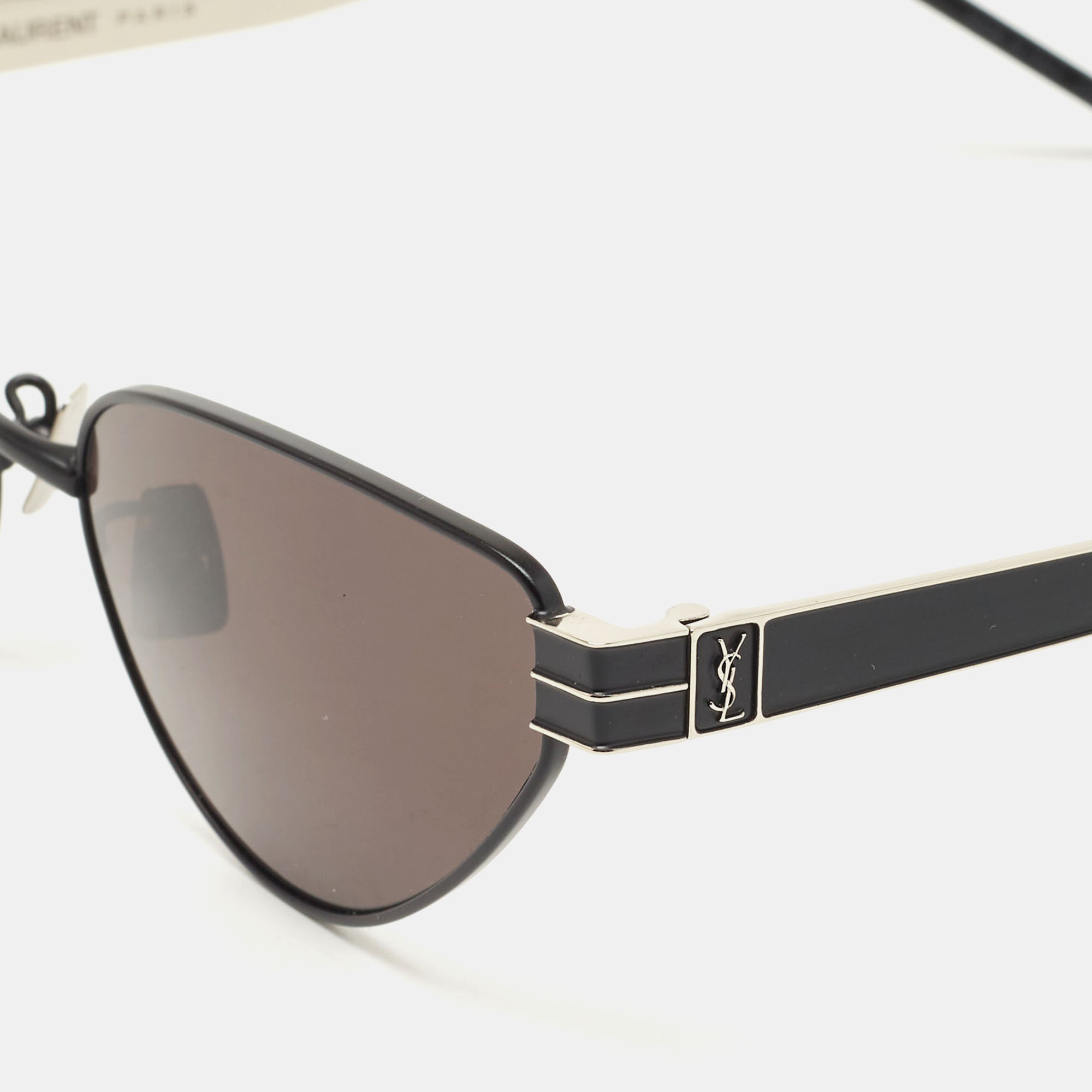 

Saint Laurent Black Triangular Sunglasses