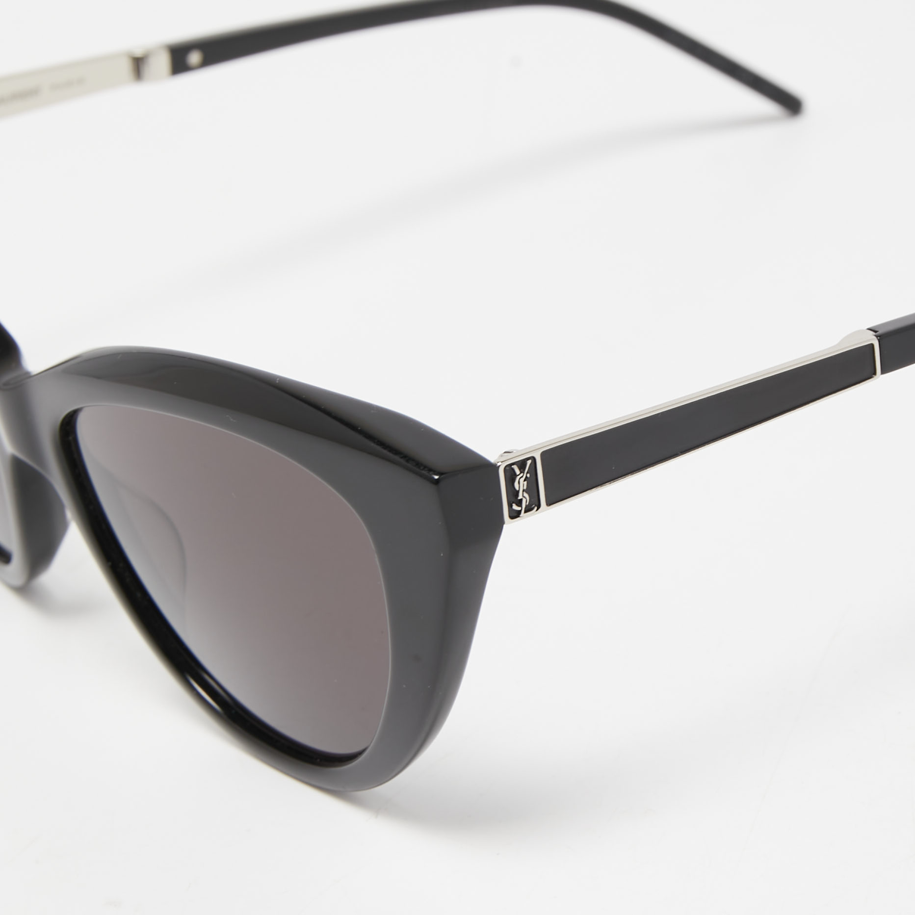 

Saint Laurent Black/Grey SLM81 Cat-Eye Sunglasses