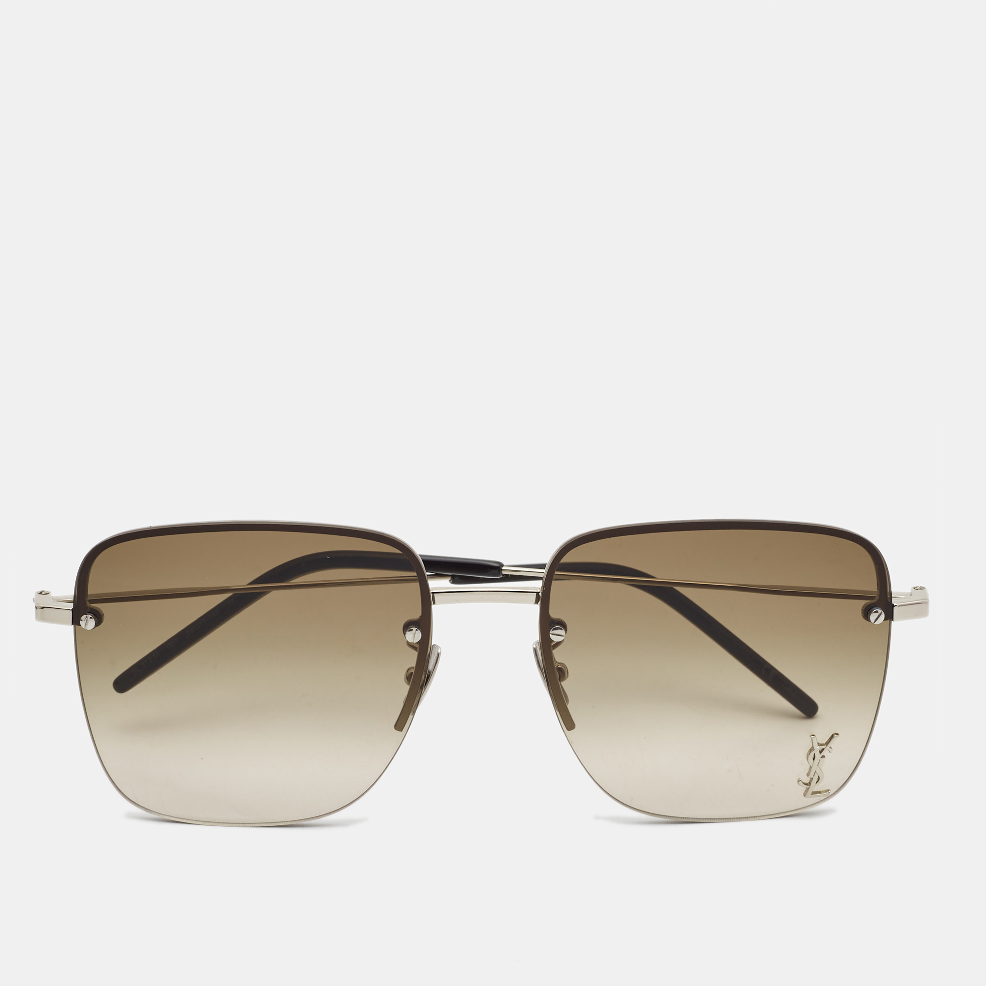 

Saint Laurent Brown Gradient SL 312  Monogram Square Sunglasses