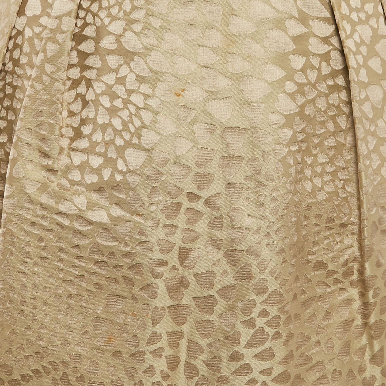 Saint Laurent Vintage Beige Jacquard Short Skirt M 