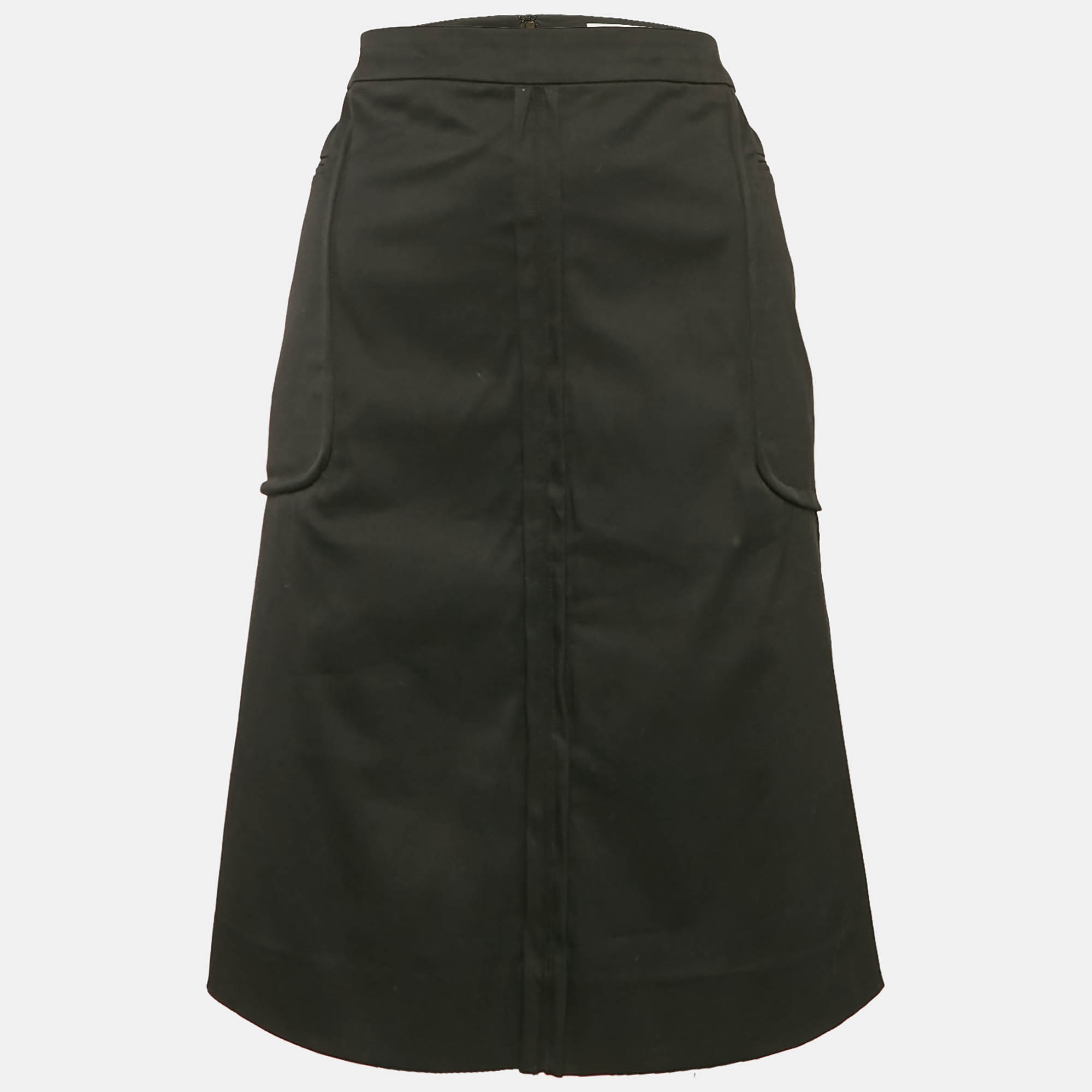 

Saint Laurent Paris Black Cotton Short Skirt L