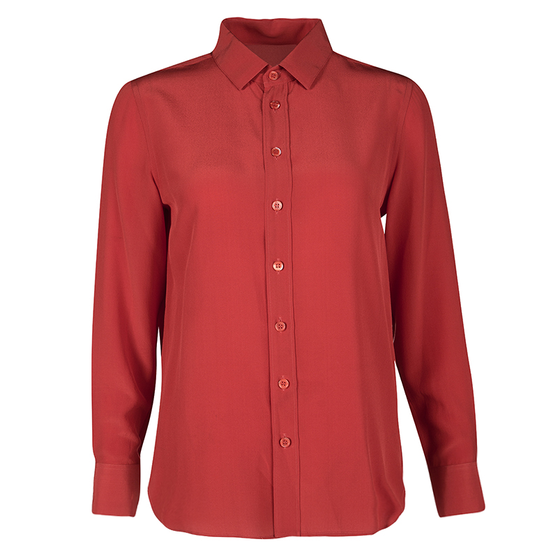 saint laurent red shirt