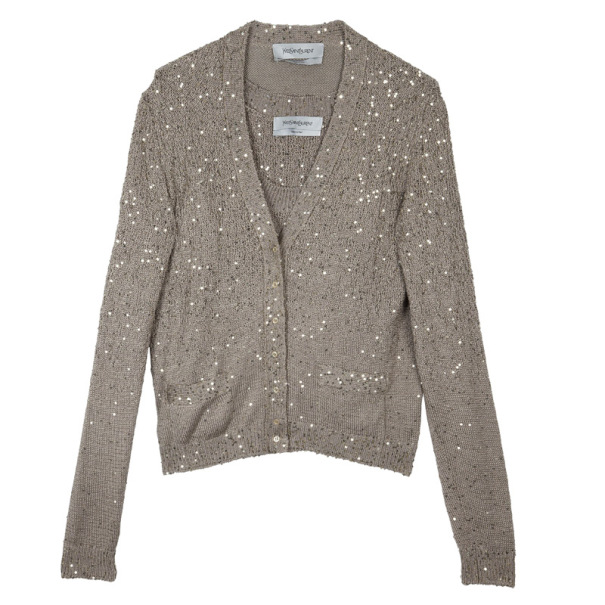 Yves Saint Laurent Knit Cardigan Set XL