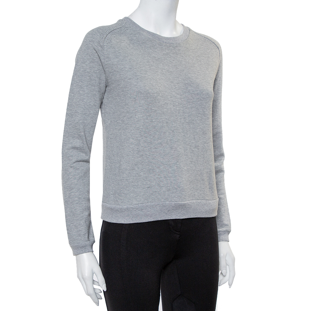 

Yves Saint Laurent Grey Cotton Crewneck Sweatshirt