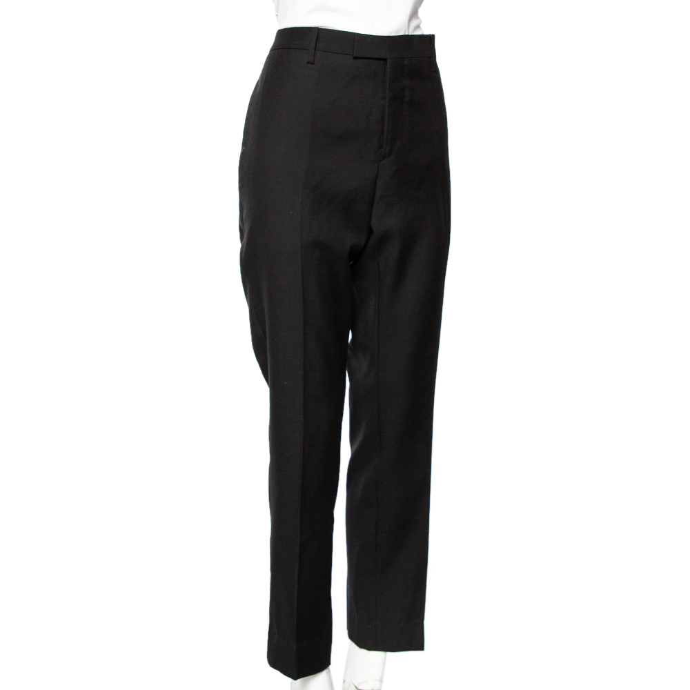 

Saint Laurent Black Wool Formal Pants