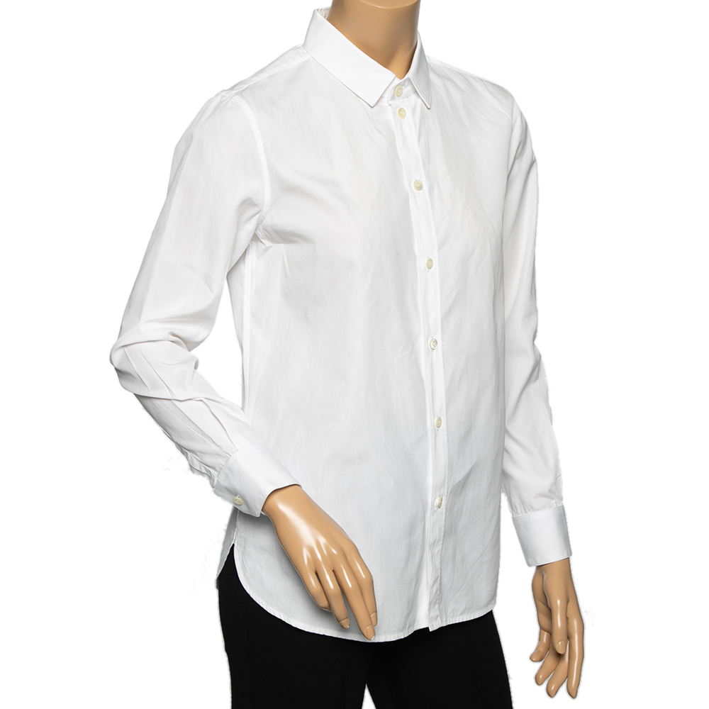 

Saint Laurent White Cotton Full Sleeve Shirt