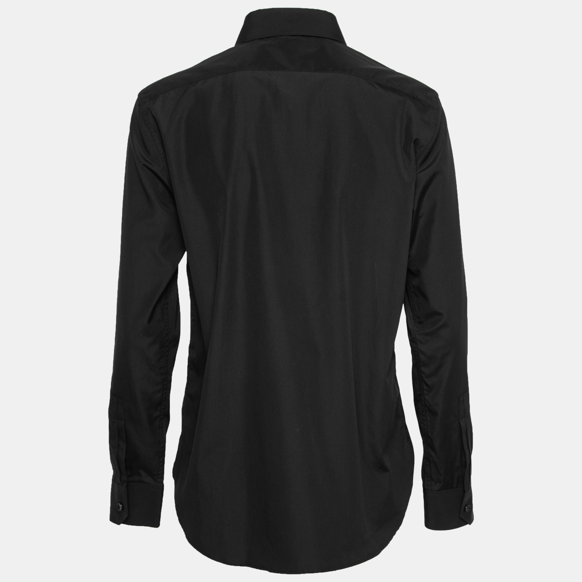 

Saint Laurent Black Poplin Button Front Shirt