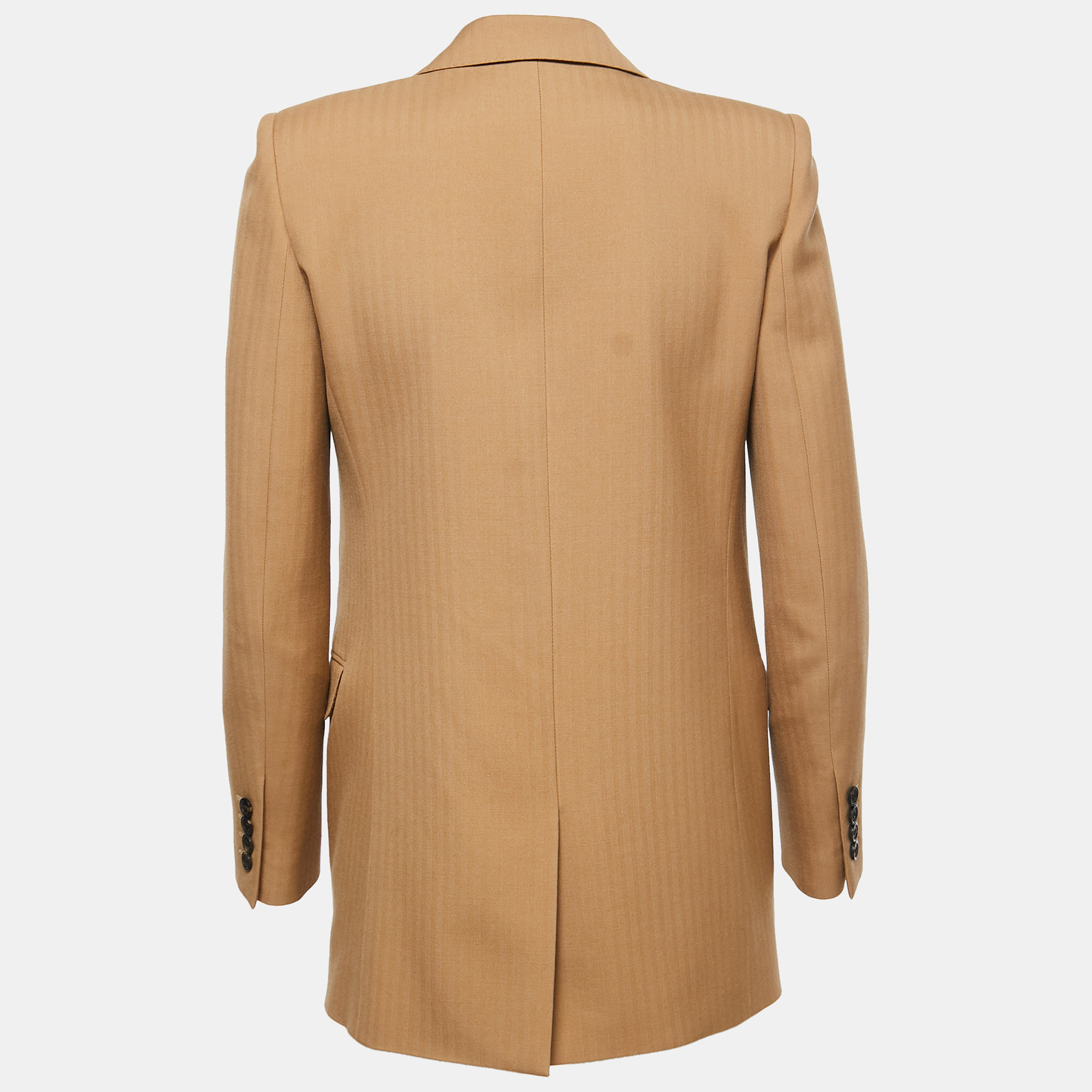 

Saint Laurent Brown Wool Single-Breasted Tailored Blazer