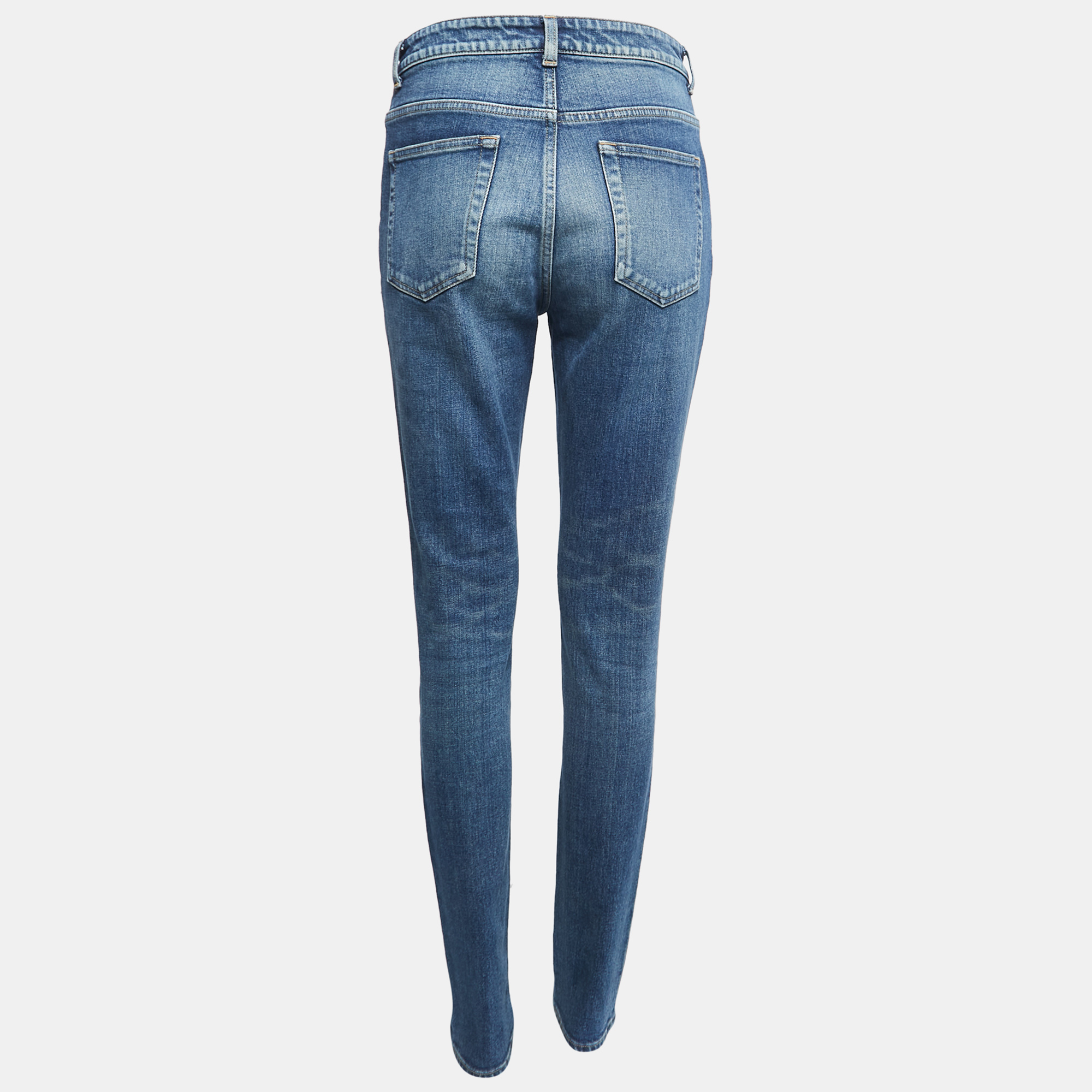 

Saint Laurent Blue Faded Denim Skinny Jeans  Waist 30