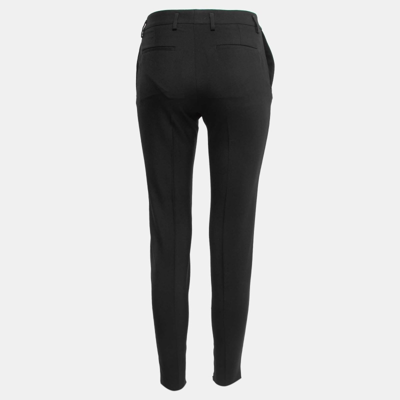

Saint Laurent Paris Black Wool Slim Leg Trousers
