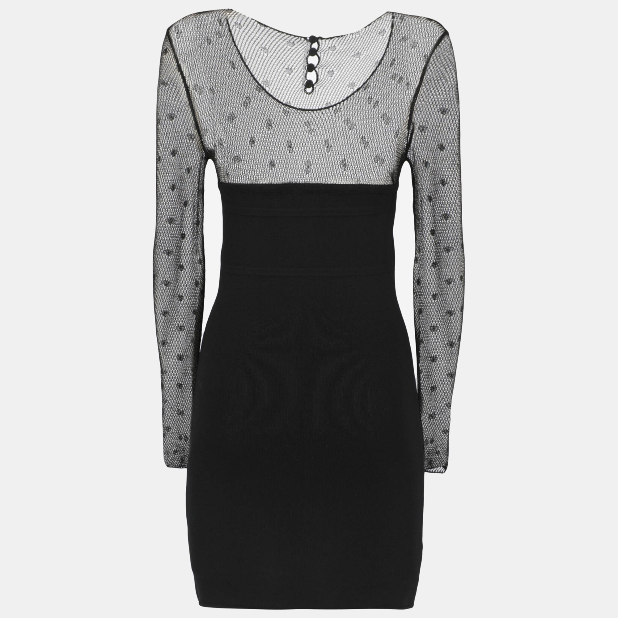 

Saint Laurent Women' Synthetic Fibers Mini Dress - Black