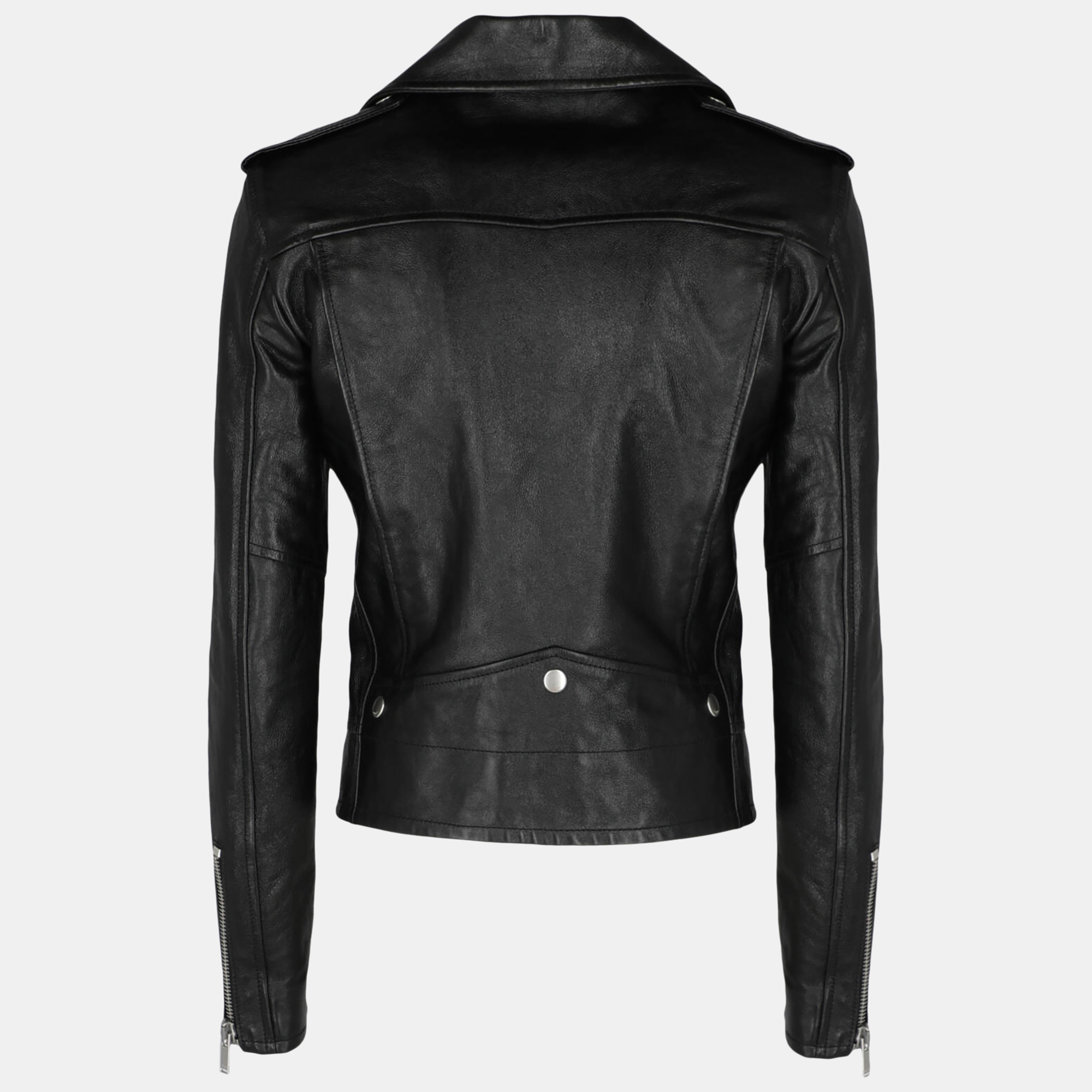 

Saint Laurent Women' Leather Biker Jacket - Black