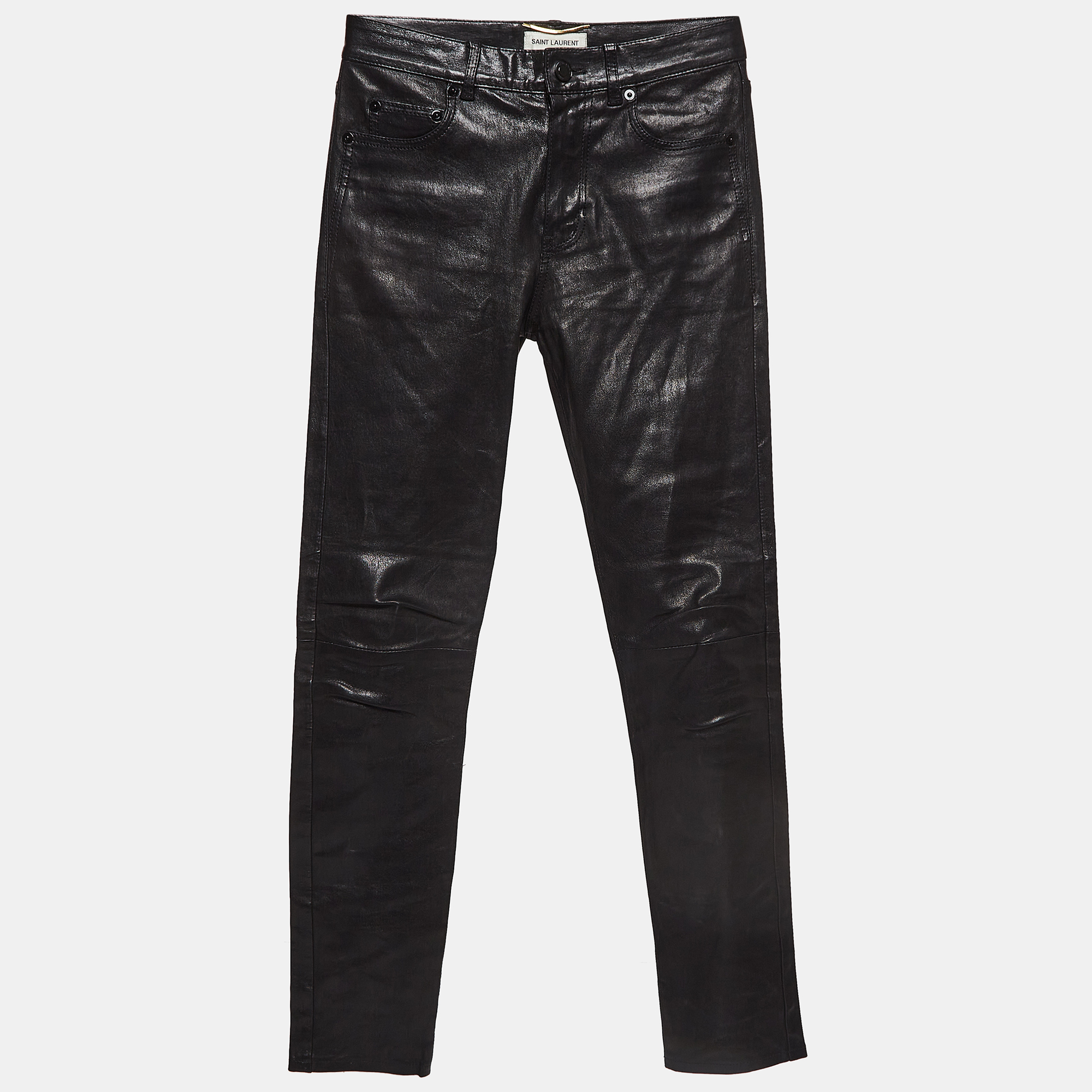 

Saint Laurent Black Skinny Leather Pants