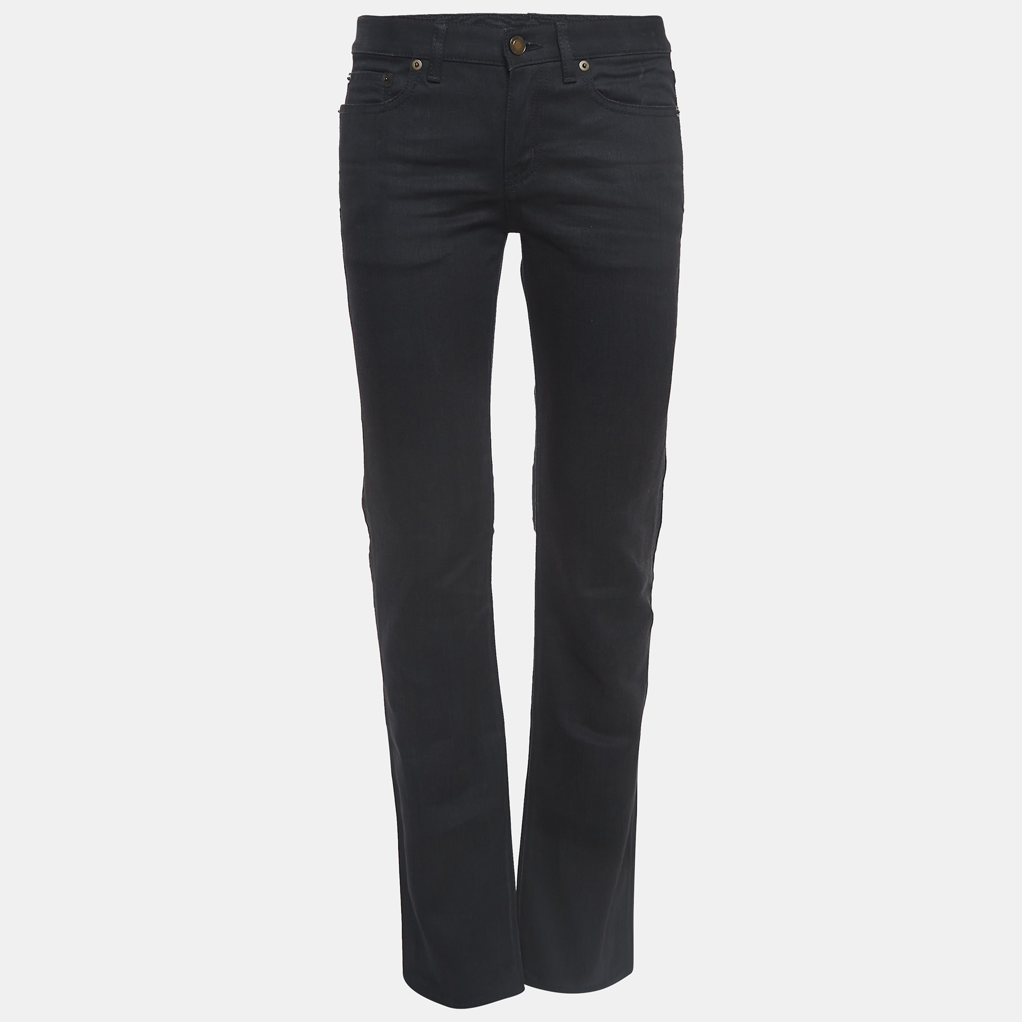 

Saint Laurent Paris Black Denim Jeans S Waist 27"