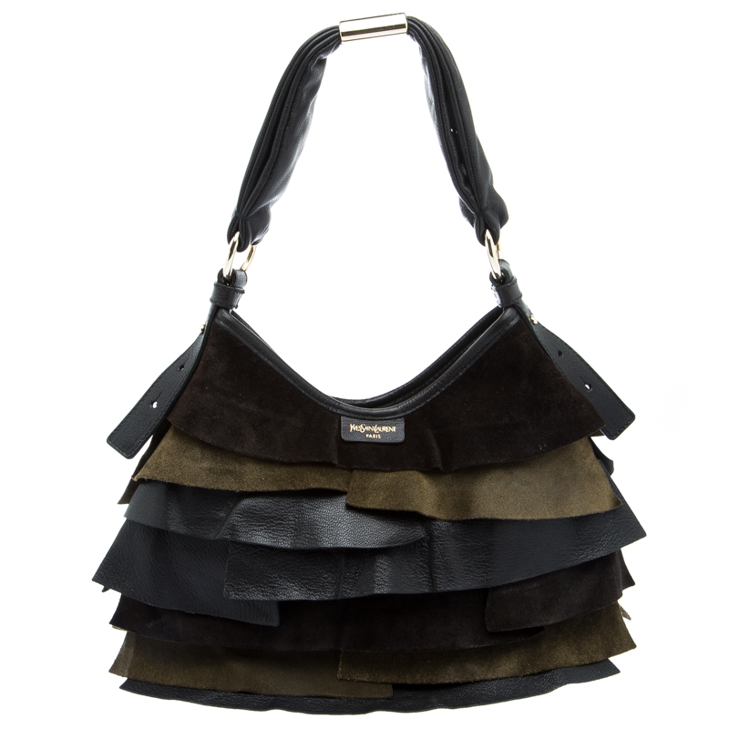 مملوكة مسبقًا حقيبة سان لوران باريس سان تروبيز جلد متعدد الألوان صغيرة