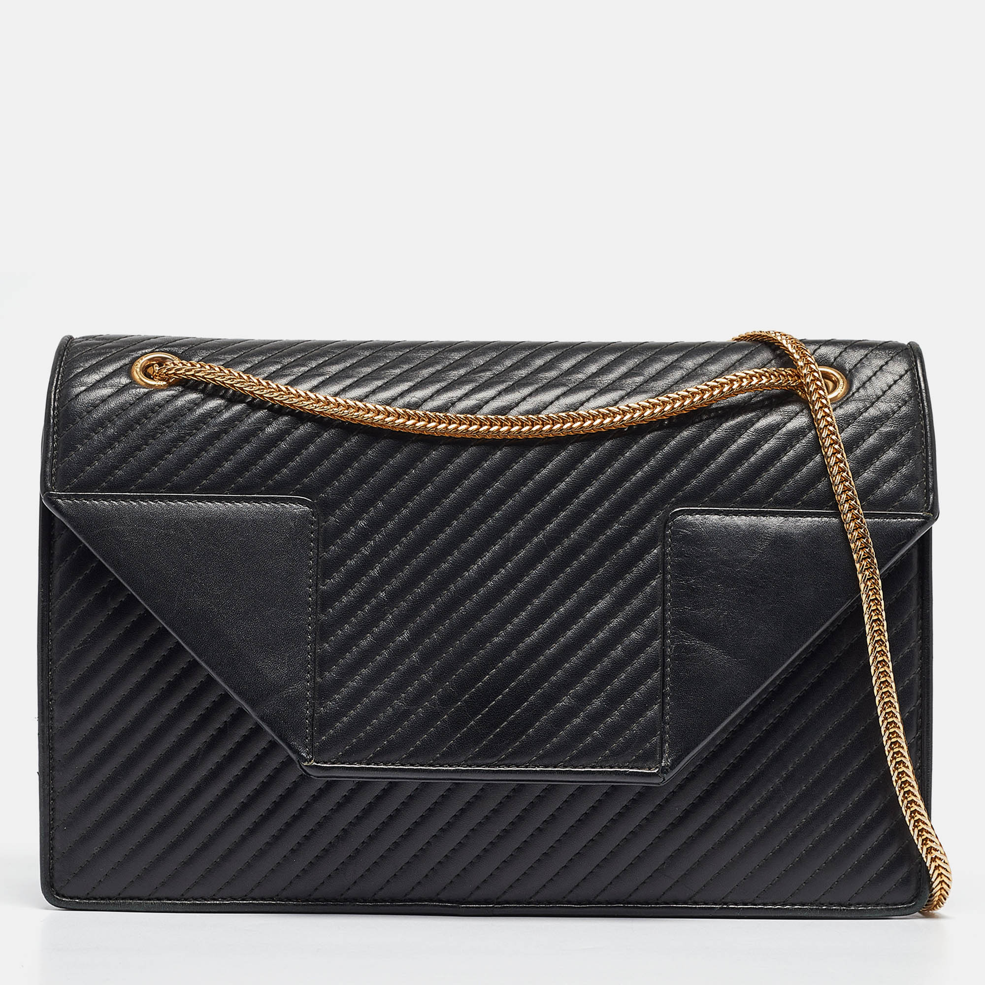 

Saint Laurent Black Quilted Leather Medium Betty Shoulder Bag