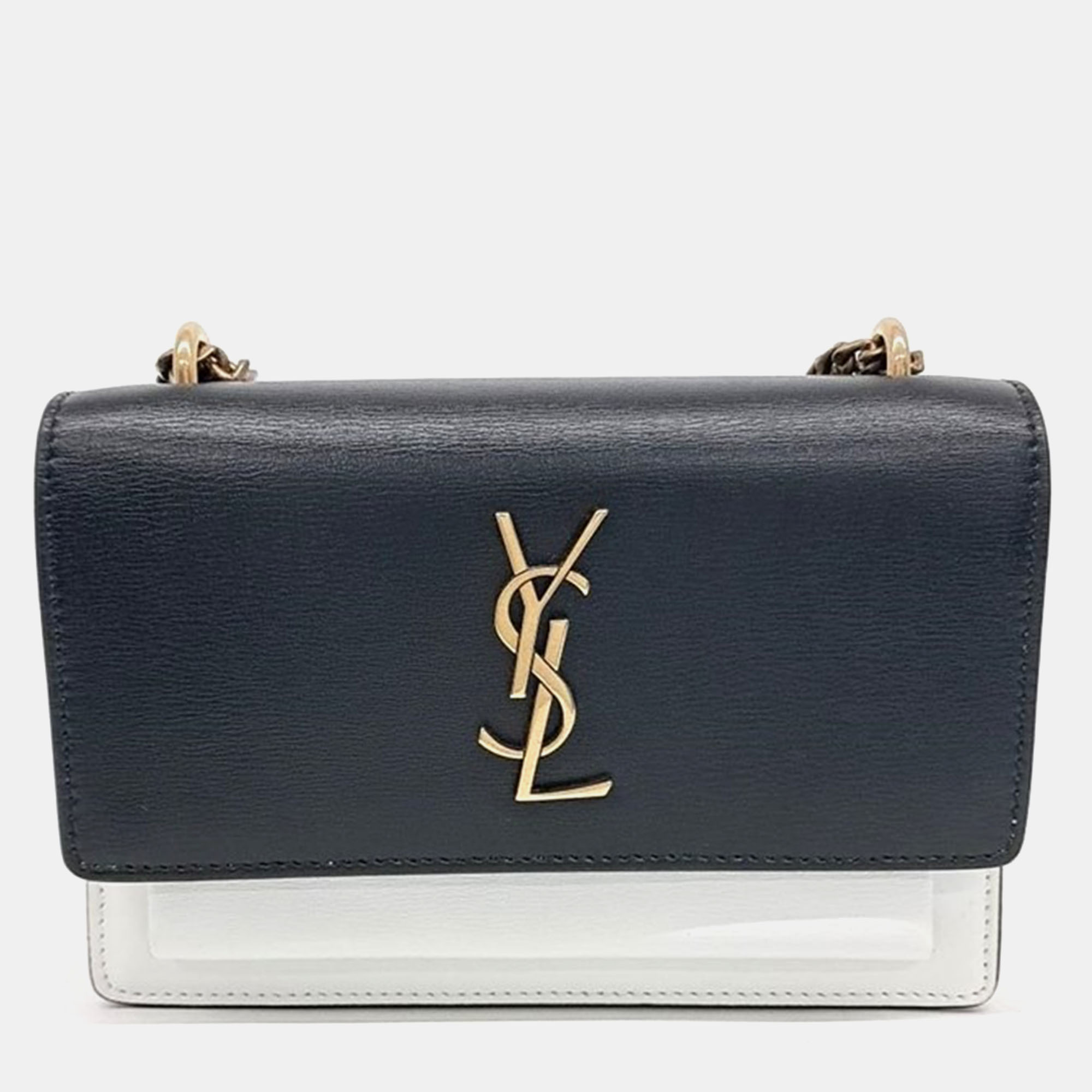 Pre-owned Saint Laurent Sunset Small Bag In Black