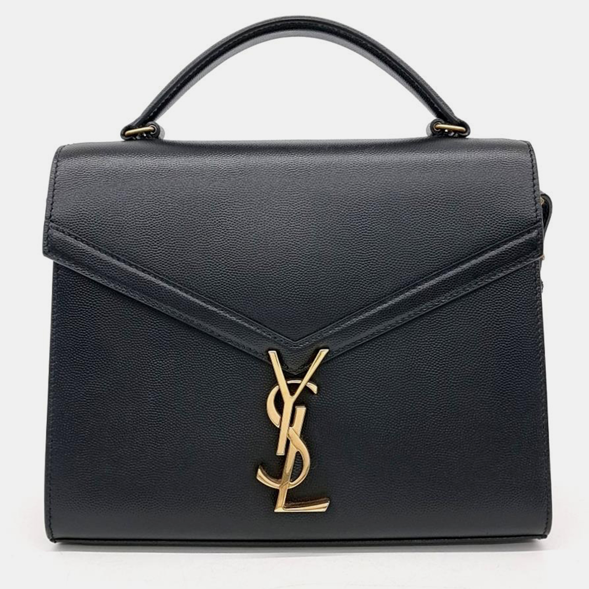 

Saint Laurent Cassandra Top Handle Medium Bag, Black