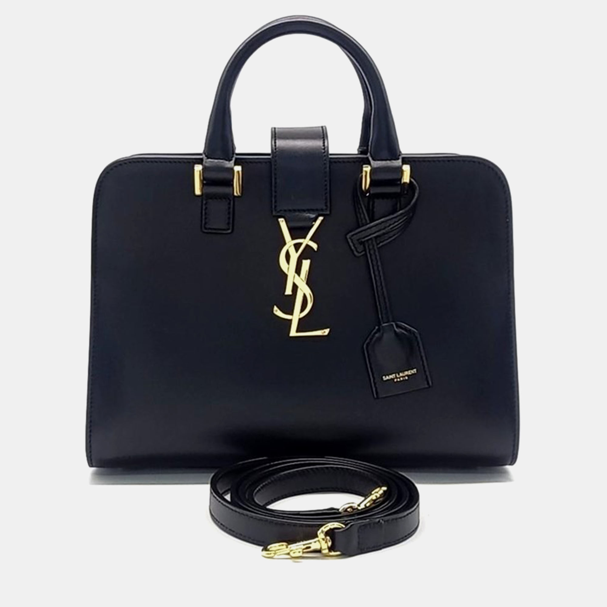 

Saint Laurent Monogram Cabas Bag Baby, Black