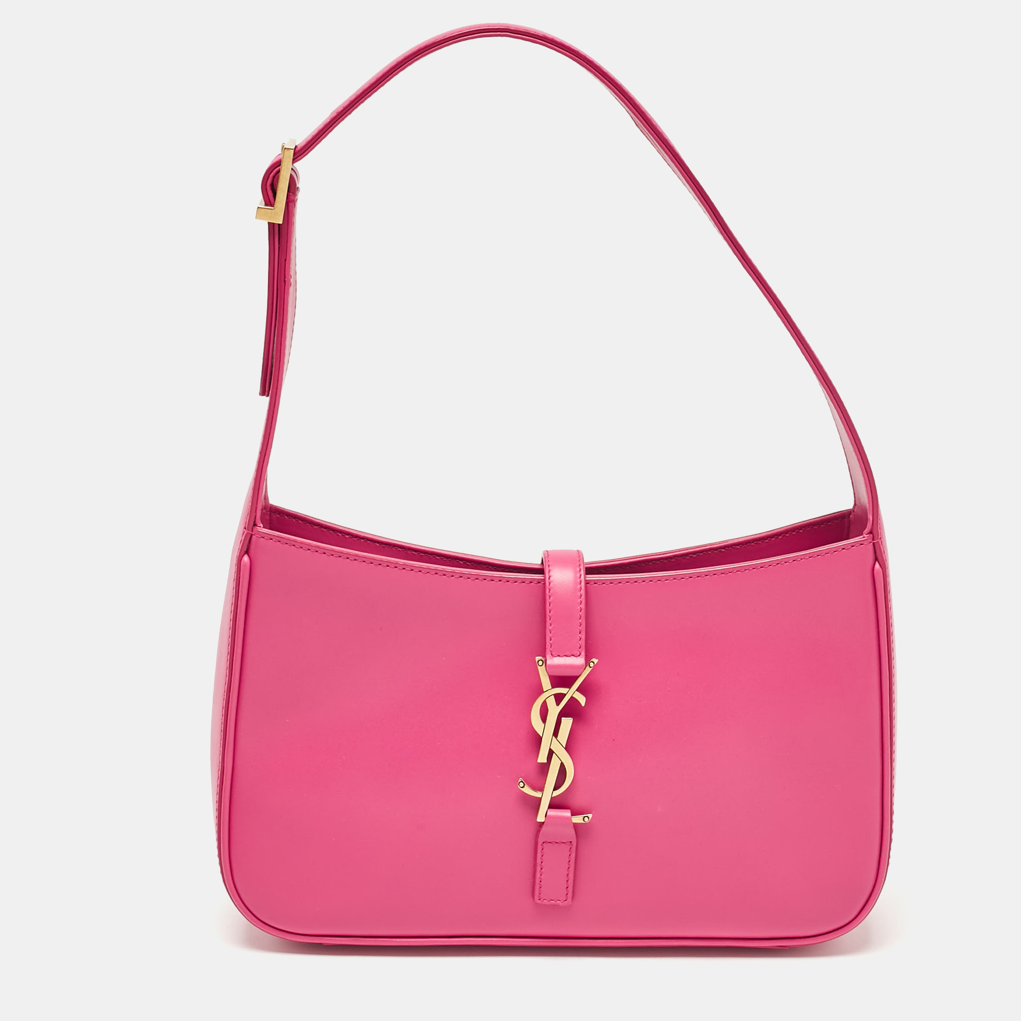 

Saint Laurent Pink Leather LE 5 À 7 Shoulder Bag