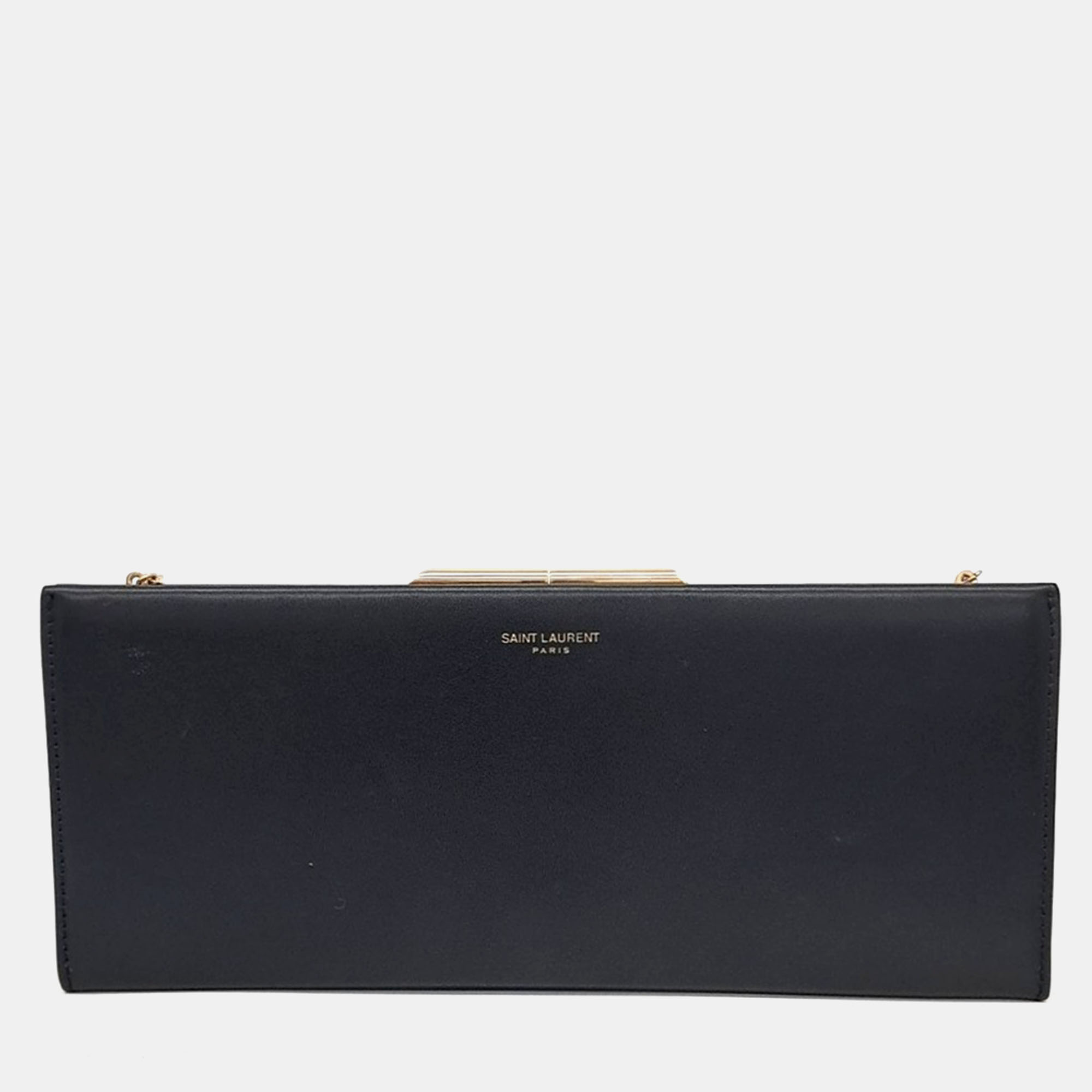 

Saint Laurent Midnight Small Clutch Bag, Black