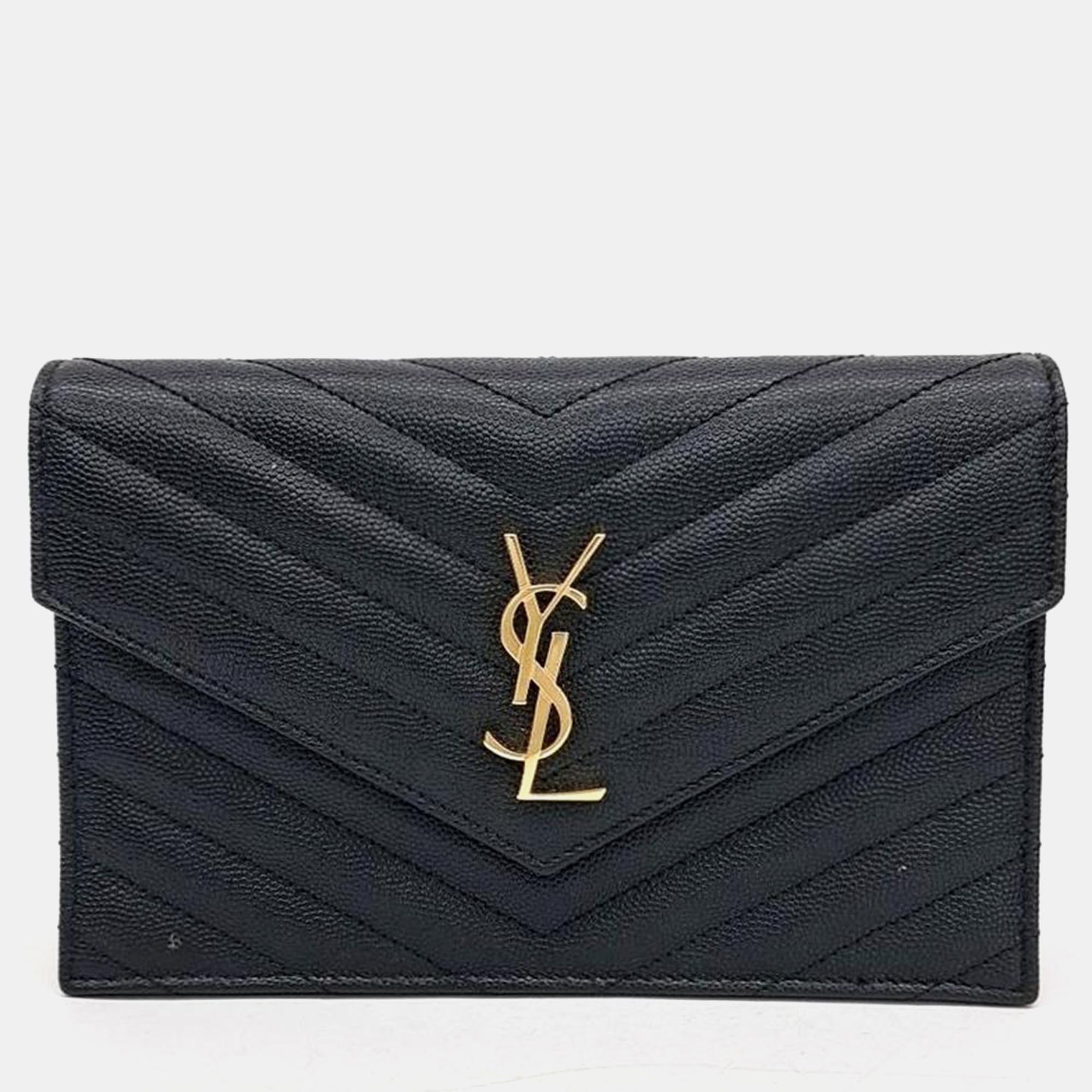 

Saint Laurent Cassandra Mini CrossBody Bag, Black