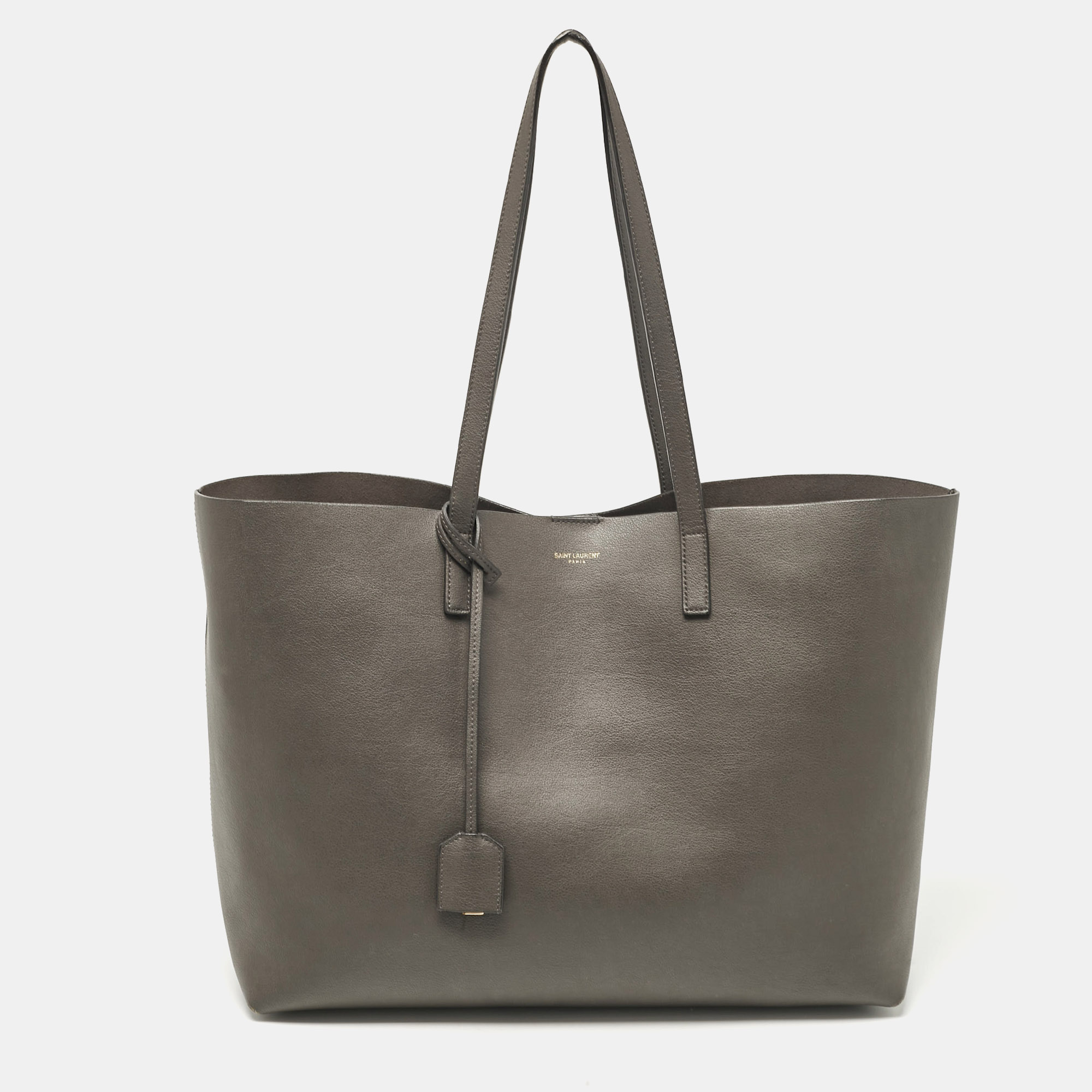 

Saint Laurent Grey Leather East West Tote