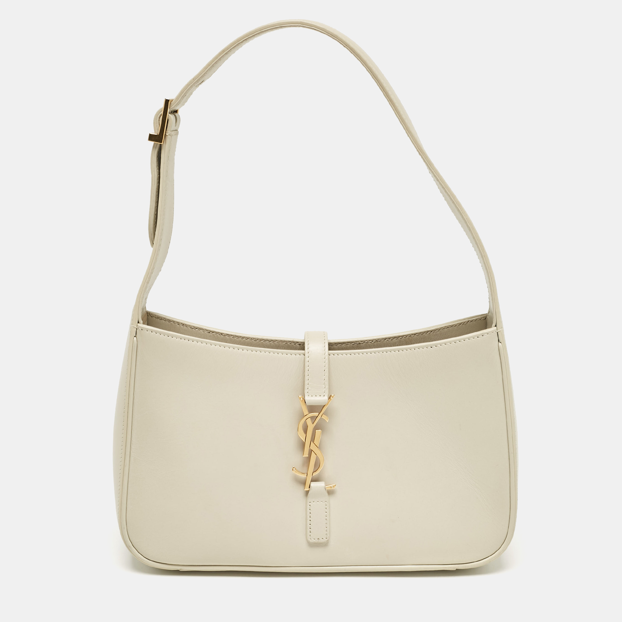 

Saint Laurent Off White Leather LE 5 À 7 Shoulder Bag