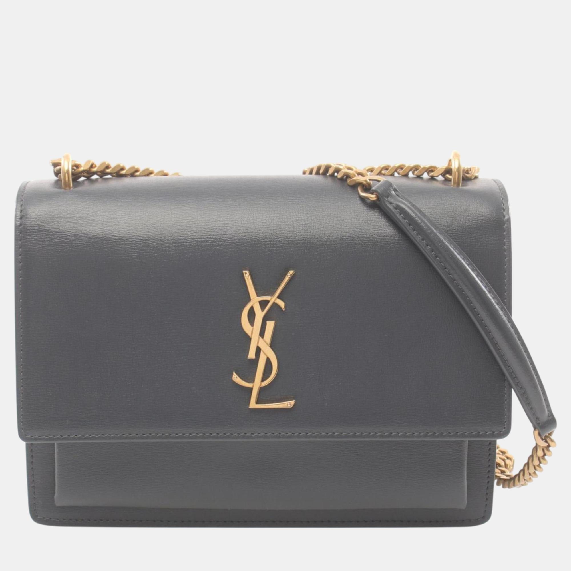 

Yves Saint Laurent Leather Grey Sunset Shoulder Bag